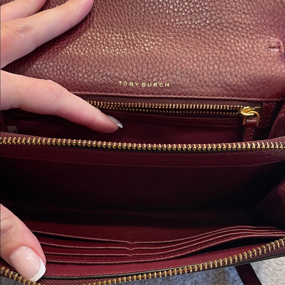 Tory Burch Deep Burgundy Crossbody Bag - Picture 6 of 6